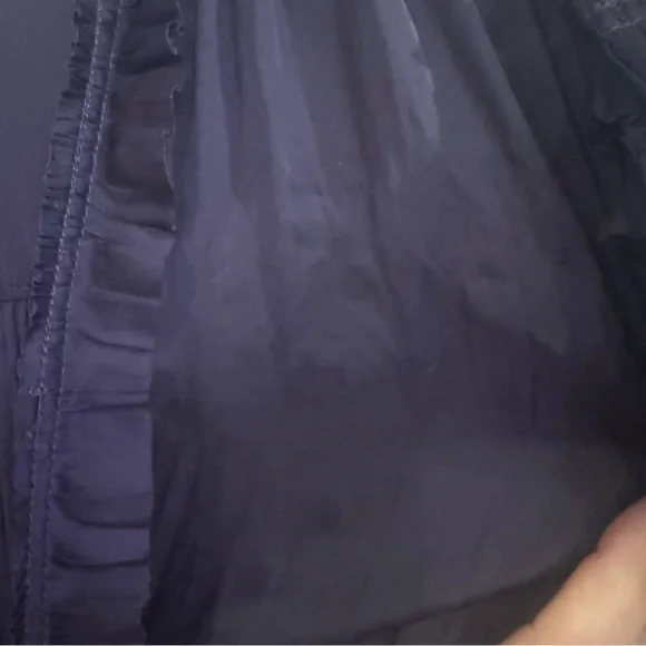 Ulla Johnson Olivia Dark Purple Satin Maxi Dress